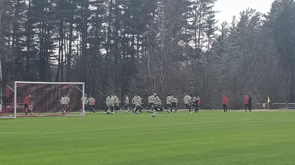 Photogallery Mn Rifinitura A Milanello Alla Vigilia Del Tottenham Le